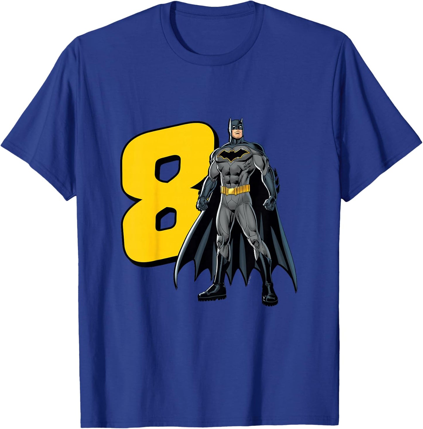 Kids Batman Super Hero 8th Birthday T-Shirt - T-Shirt | Royal