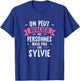 Woman Humour Girlfriend Personalized Gift BFF First Name Sylvie , Black, Female X-Small T-Shirt - T-Shirt | Royal