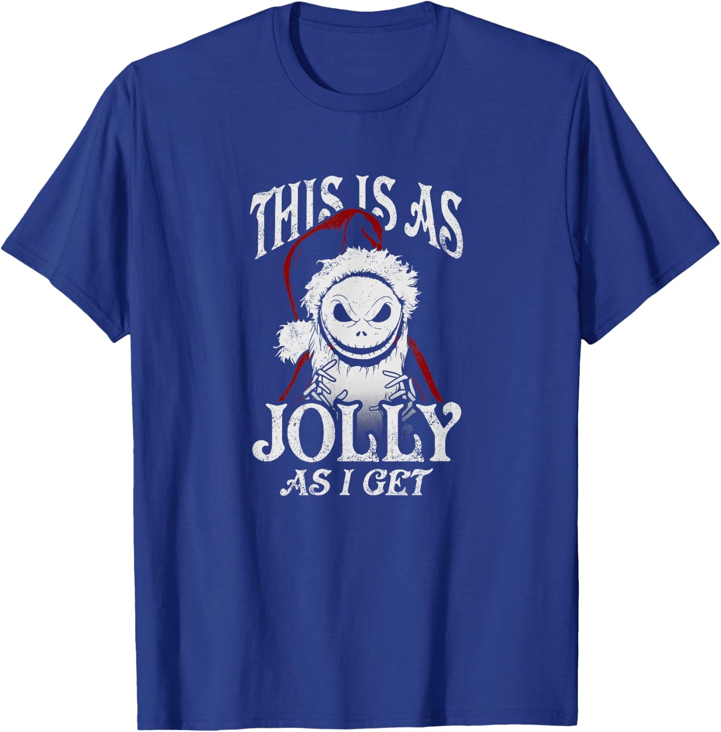 Disney Christmas Jack Skellington AS Jolly As I Get T-Shirt - T-Shirt | Royal