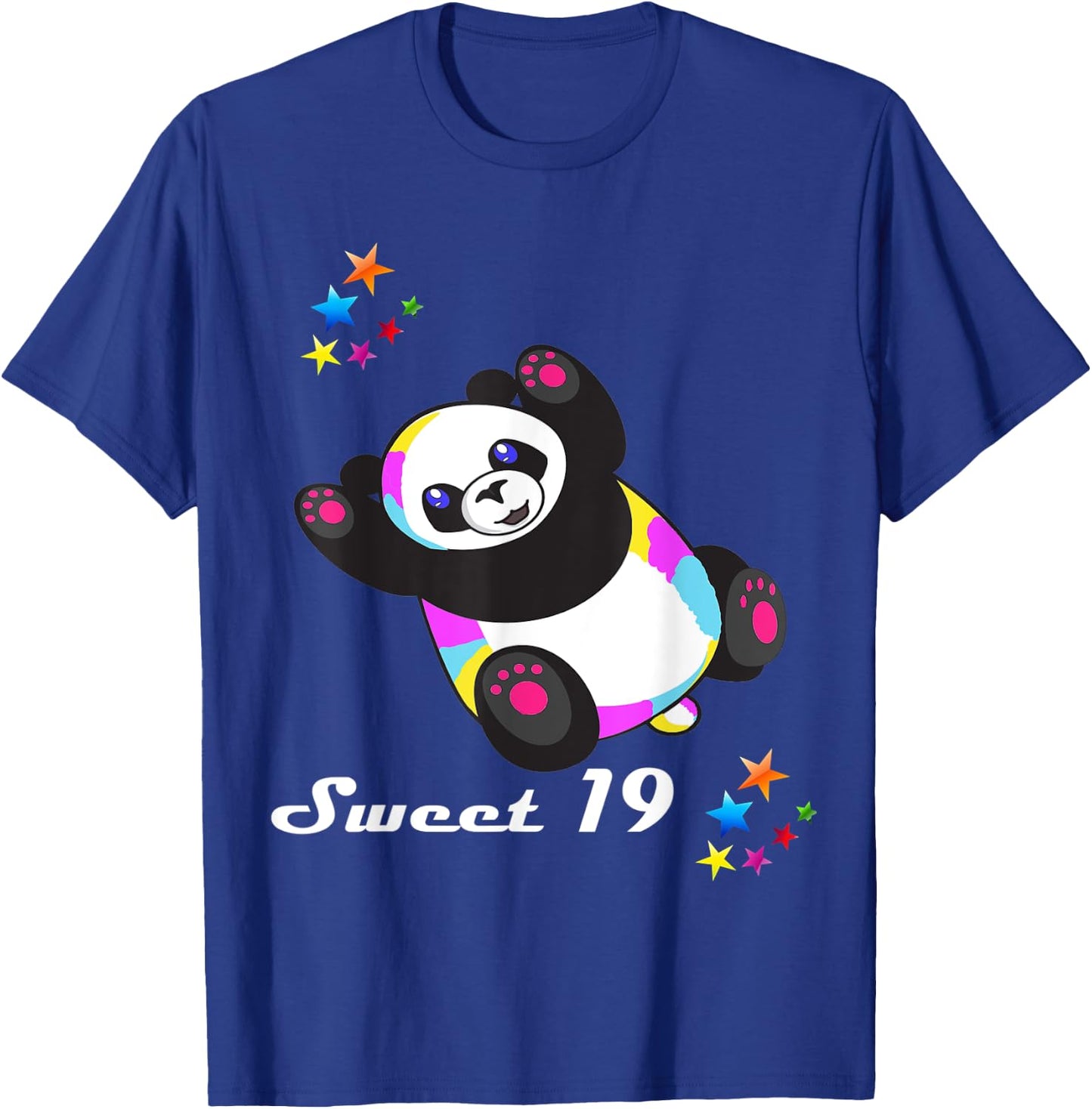 Geschenk zum 19. Geburtstag für Frauen und Mädchen, lustiger süßer Panda T-Shirt - T-Shirt | Royal