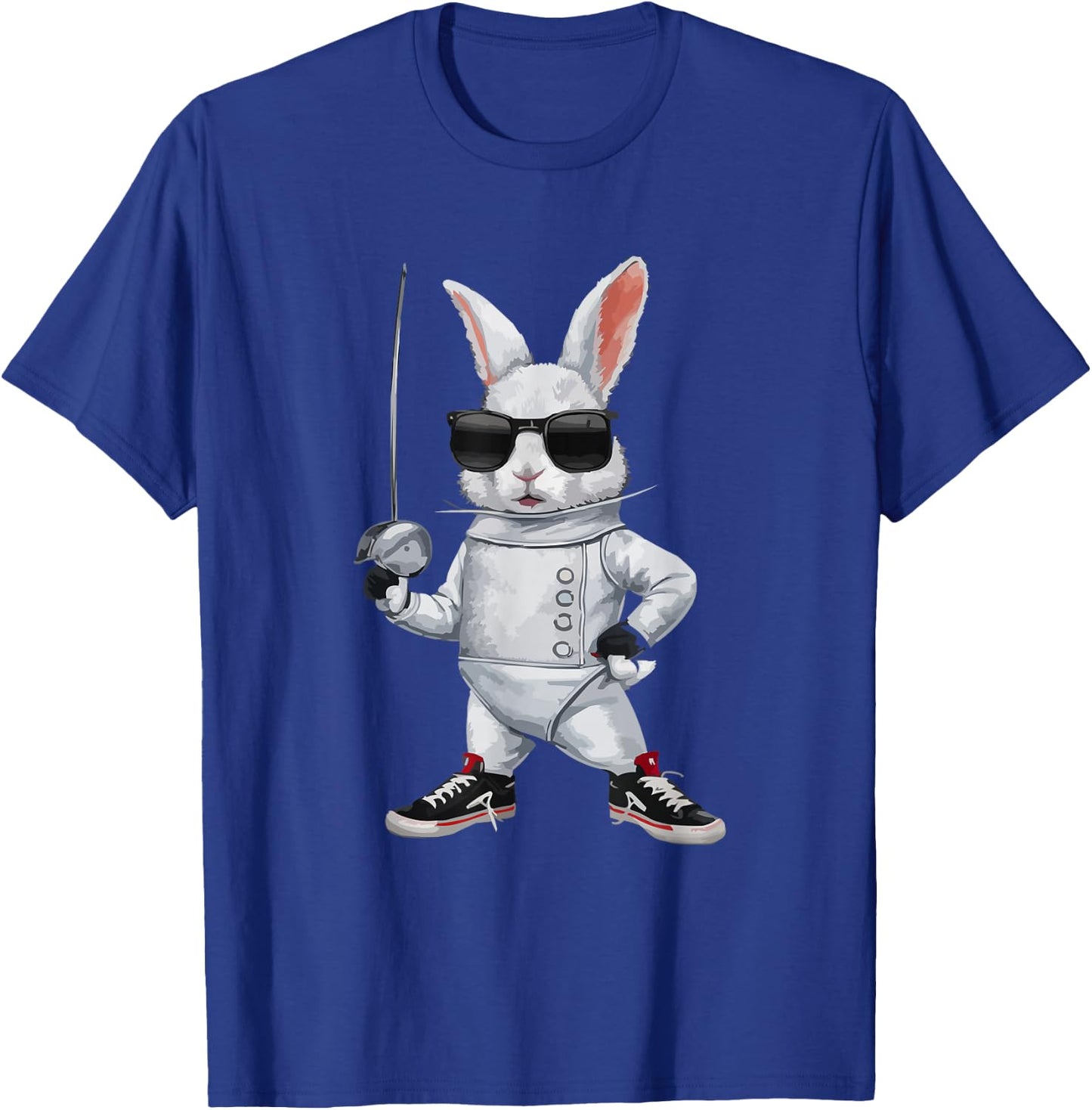 Fencing Sword Fight Swordsmanship Epee Foil Saber Fencer T-Shirt - T-Shirt | Royal