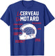 Birthday Gift Motorcycle Cross Biker Brain , Black, S T-Shirt - T-Shirt | Royal