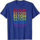 Retro Style Elton Rainbow T-Shirt - T-Shirt | Royal