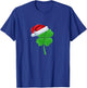 Irish Shamrock Lucky Clover Christmas Holiday Party T-Shirt - T-Shirt | Royal