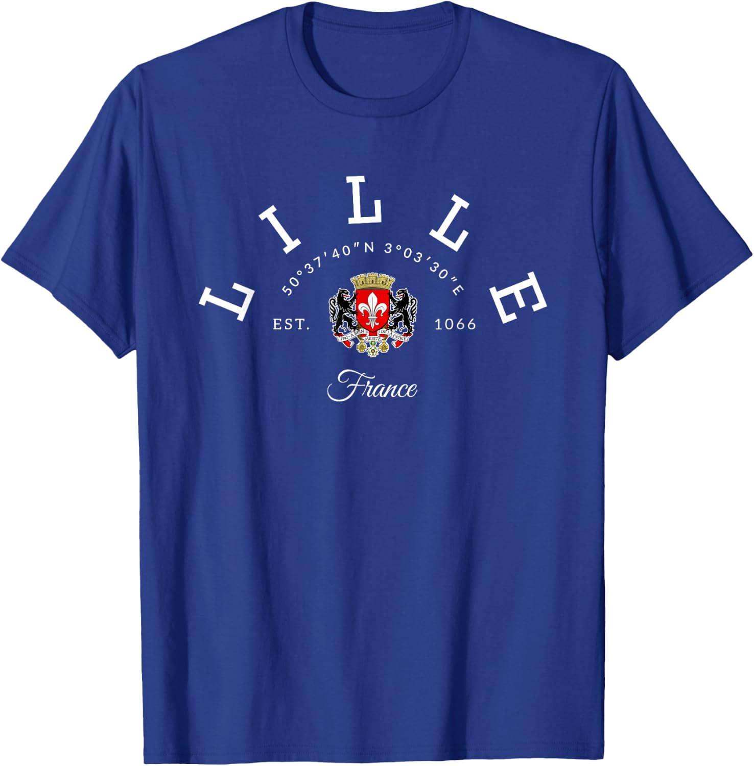 Lille France Souvenir Lille Gift Lille Fan Travel France , Black, S T-Shirt - T-Shirt | Royal