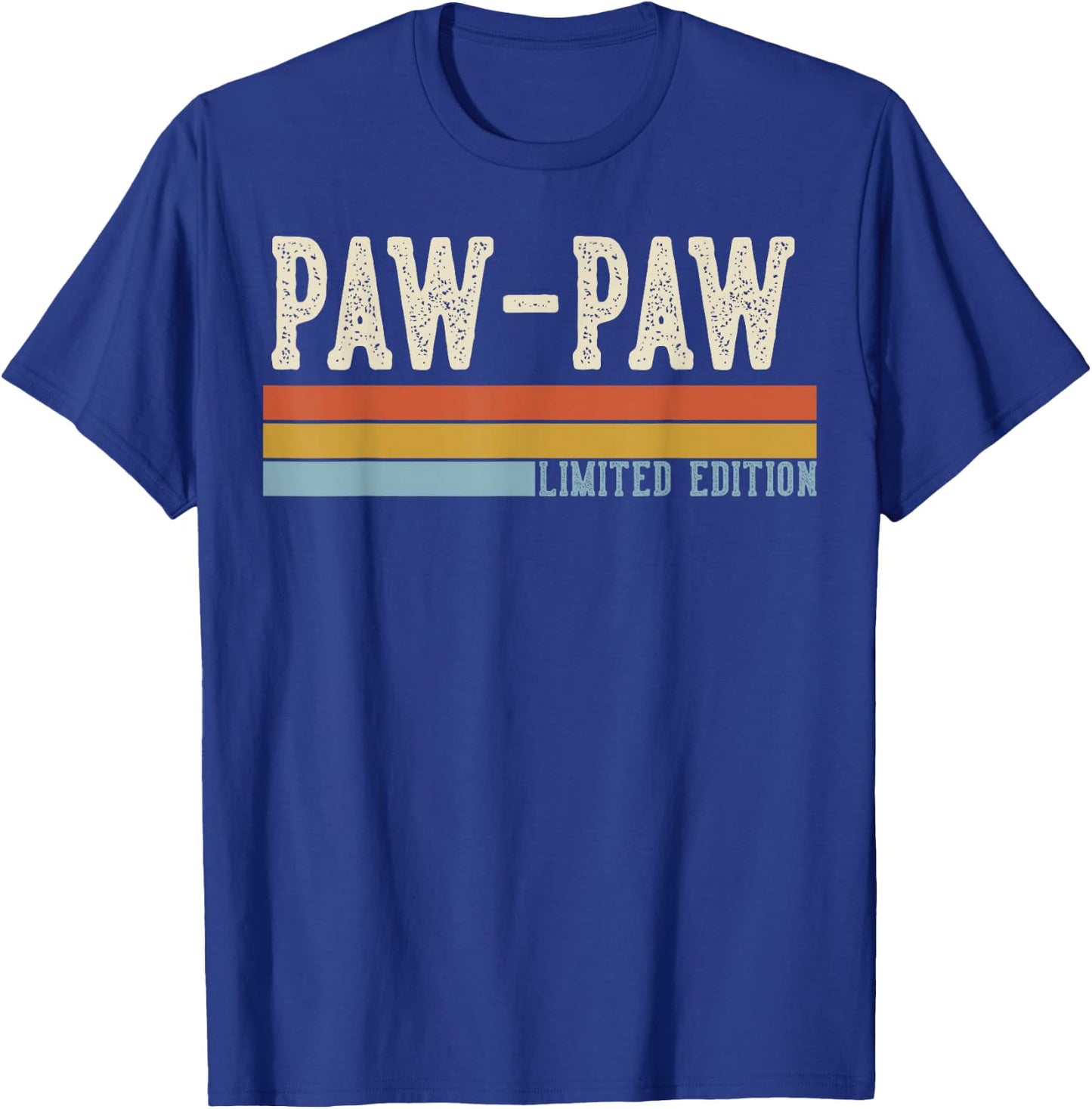 PAW-PAW Vintage Grandpa Retro Fathers Day T-Shirt - T-Shirt | Royal