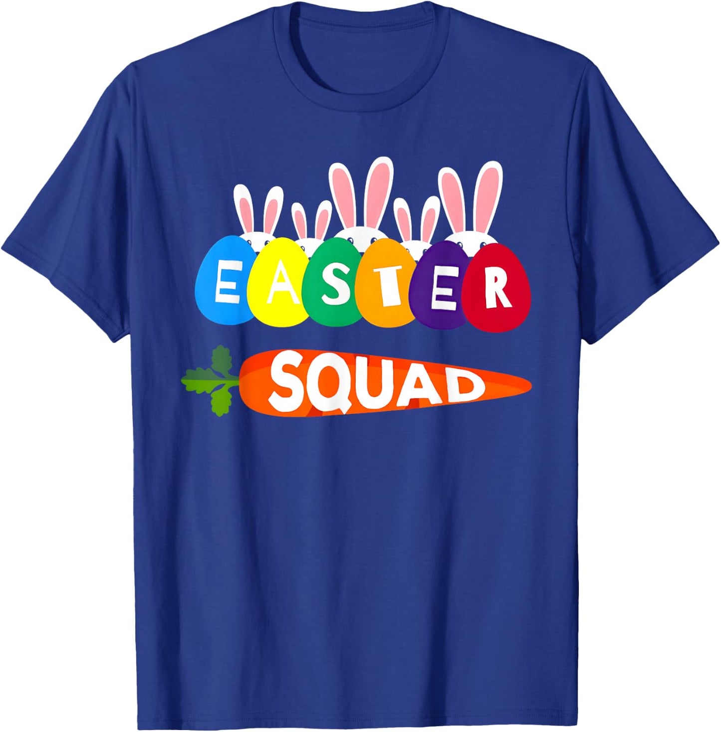 Easter Squad Family Matching Easter Day Bunny Egg Hunt Group T-Shirt - T-Shirt | Royal