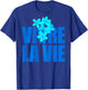 VIVRE LA VIE X LIVELIFE Clo. Lebe dein Leben - Backprint , black T-Shirt - T-Shirt | Royal