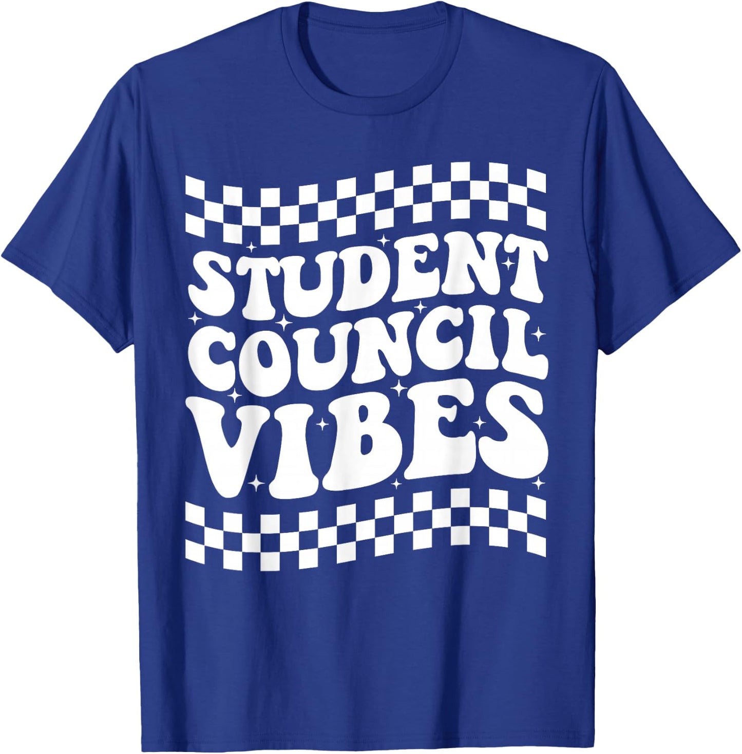 Student Council Vibes Retro Groovy School Student Council T-Shirt - T-Shirt | Royal