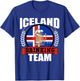 Iceland Drinking Team Funny Icelandic Flag Beer Party Gift T-Shirt - T-Shirt | Royal