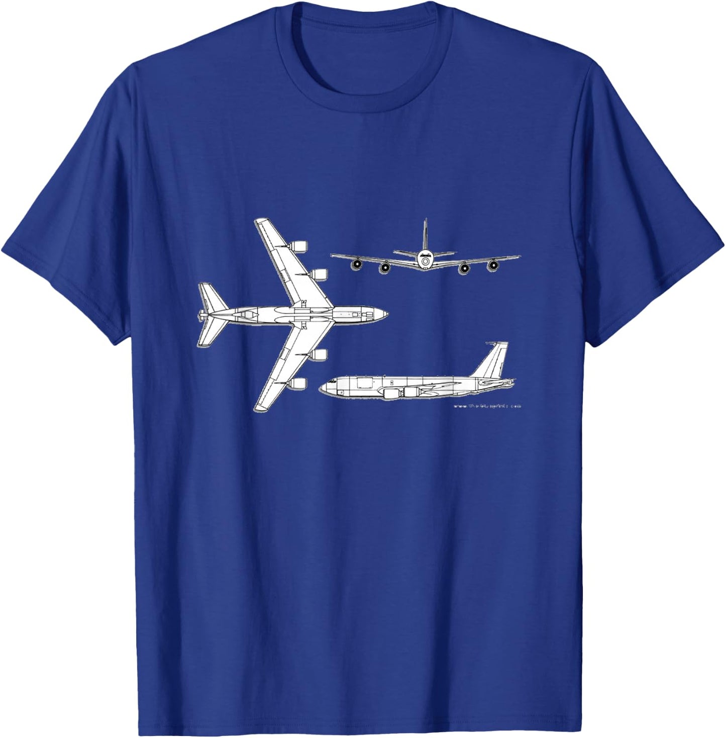 KC-135 Stratotanker Jet Military Aircraft Army Veteran Gift T-Shirt - T-Shirt | Royal