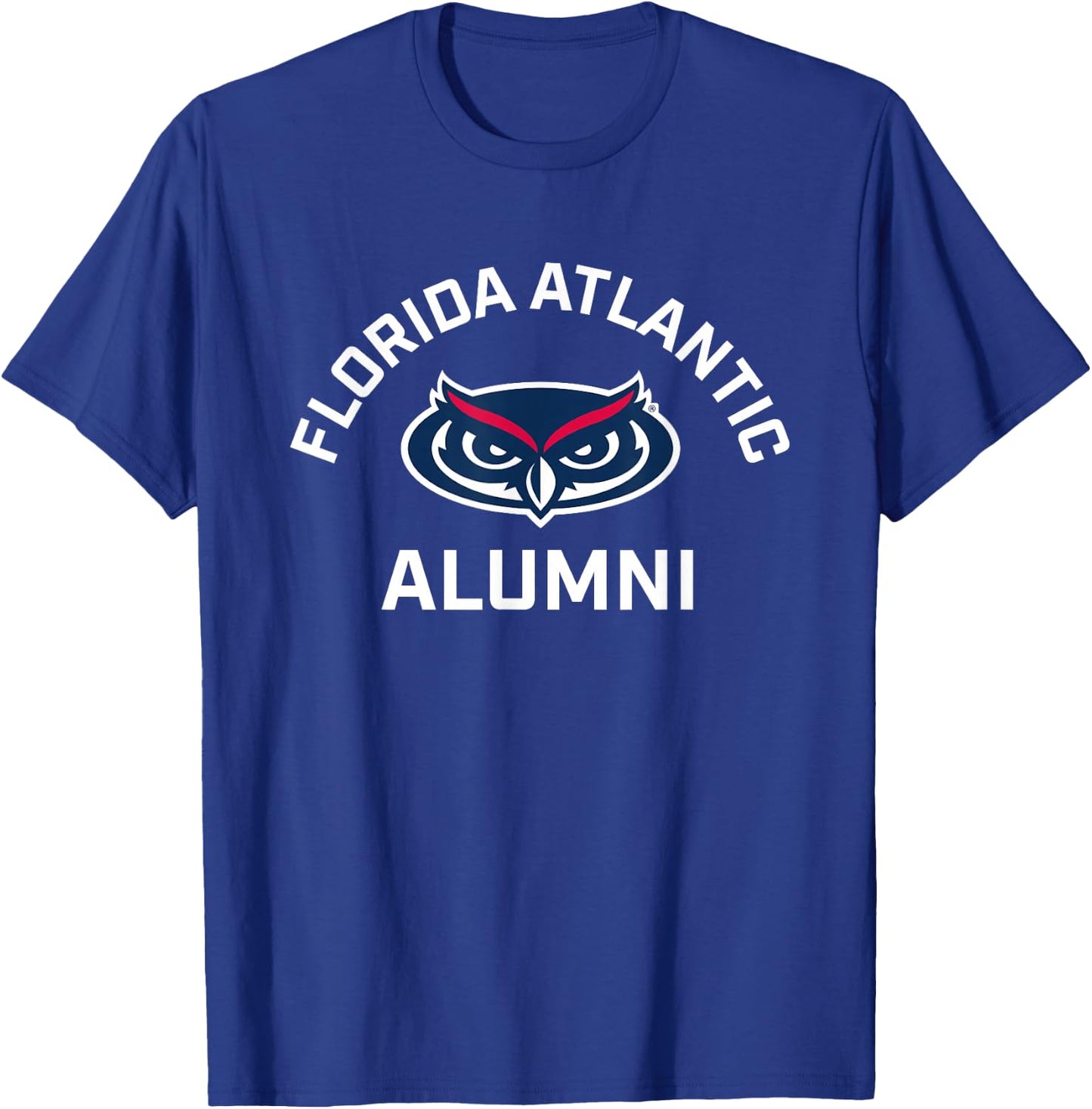 Florida Atlantic University FAU Owls Arched Alumni T-Shirt - T-Shirt | Royal