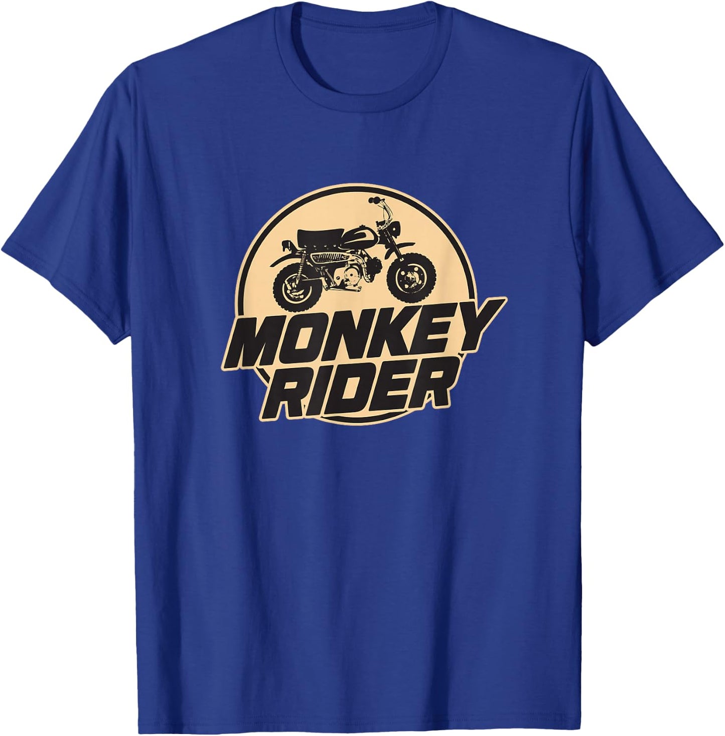Monkey Rider Classic Moped Mofa Motorrad Gift Tea , black T-Shirt - T-Shirt | Royal