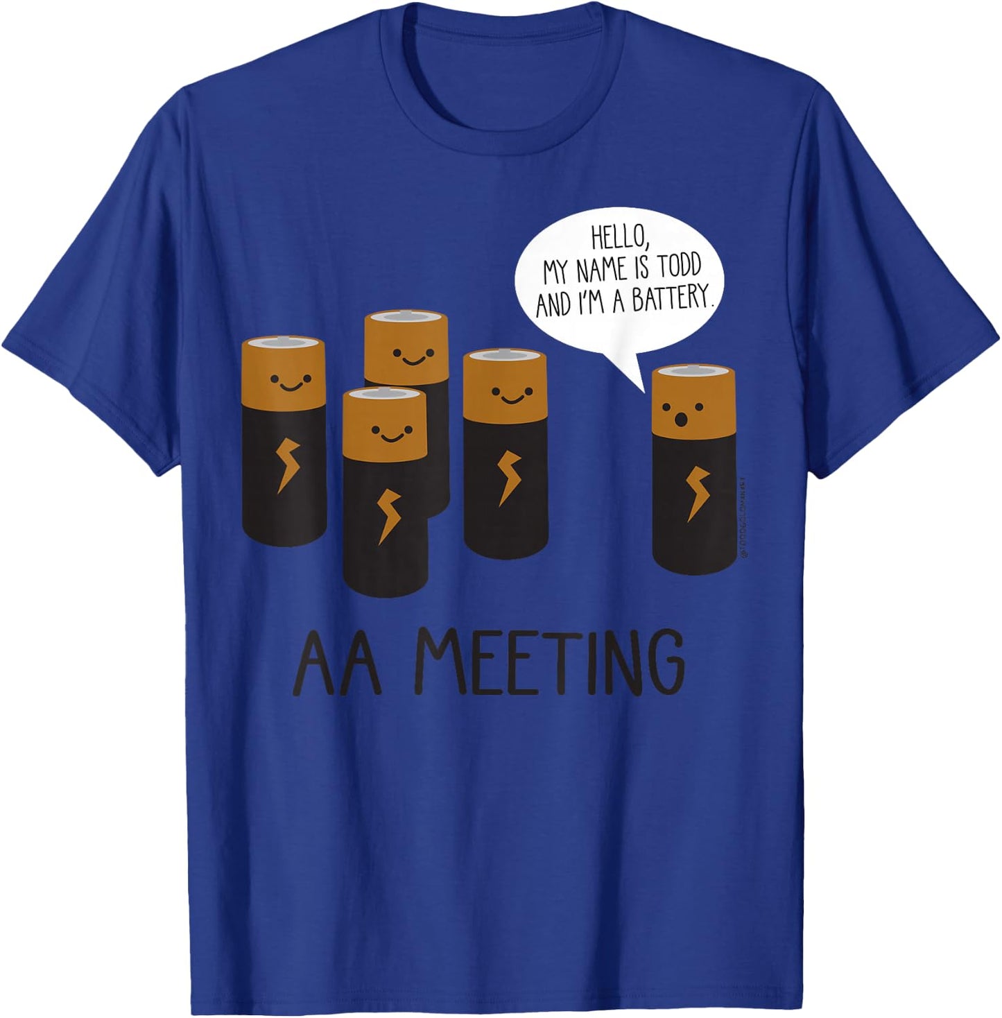 Aa Meeting T-Shirt - T-Shirt | Royal