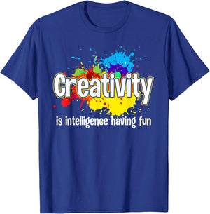 Artist Art Women Creative Drawing Teacher Creativity T-Shirt - T-Shirt | Royal