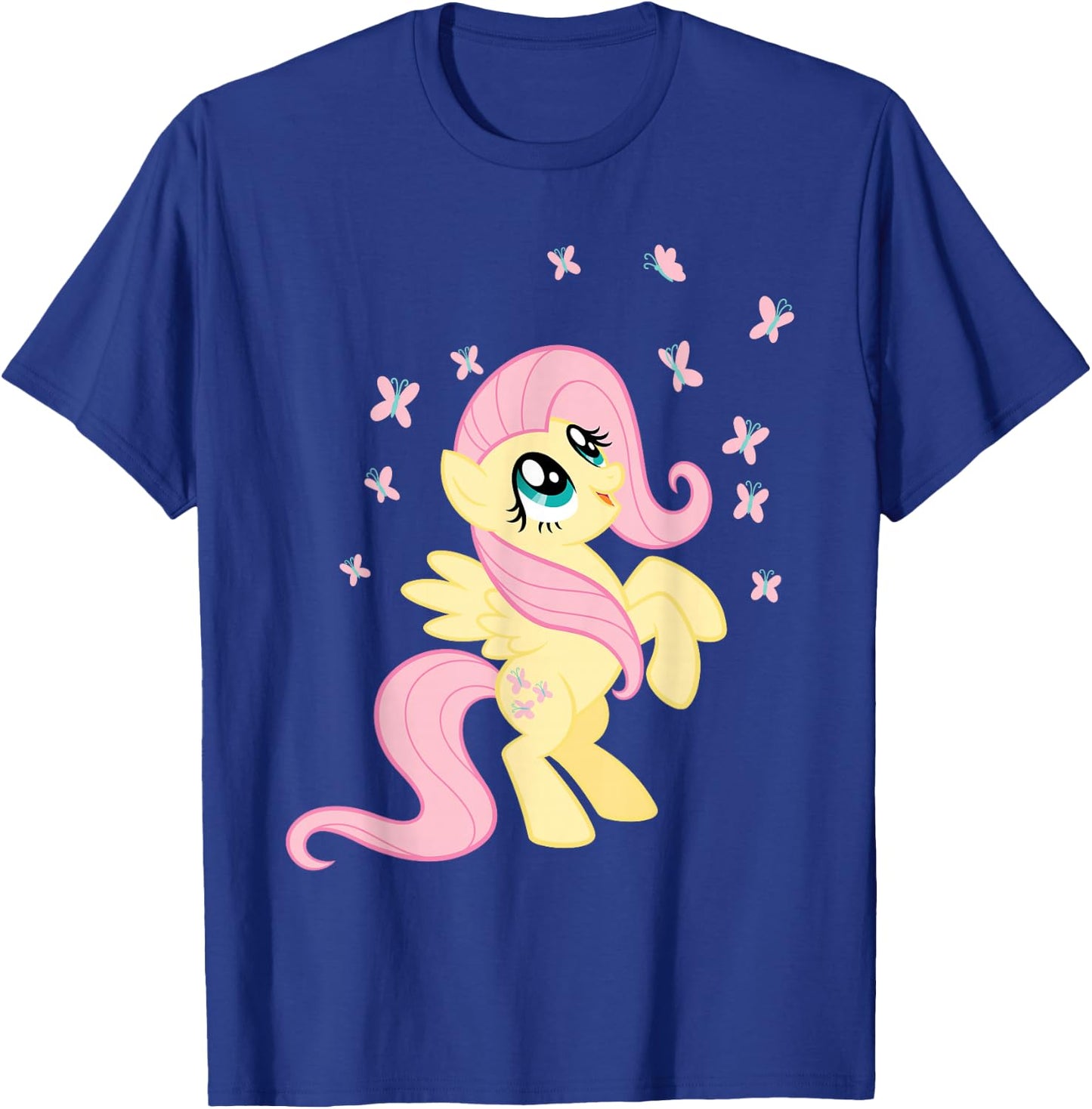 My Little Pony Fluttershy Surrounded by Butterflies T-Shirt - T-Shirt | Royal