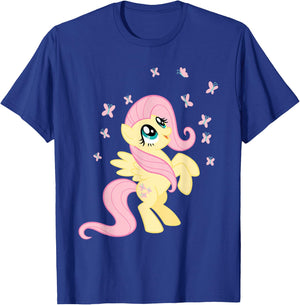 My Little Pony Fluttershy Surrounded by Butterflies T-Shirt - T-Shirt | Royal