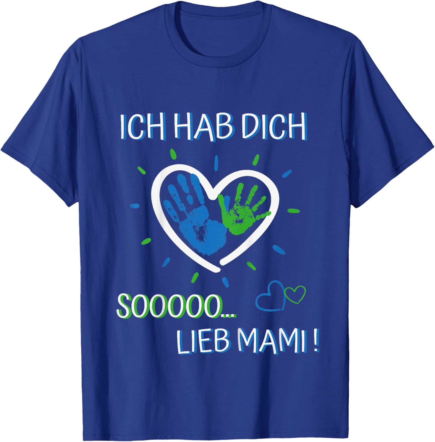 Ich hab dich lieb Mama - für Jungen und Mädchen Muttertag T-Shirt - T-Shirt | Royal