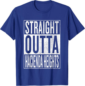 Straight Outta Hacienda Heights Travel & Gift T-Shirt - T-Shirt | Royal