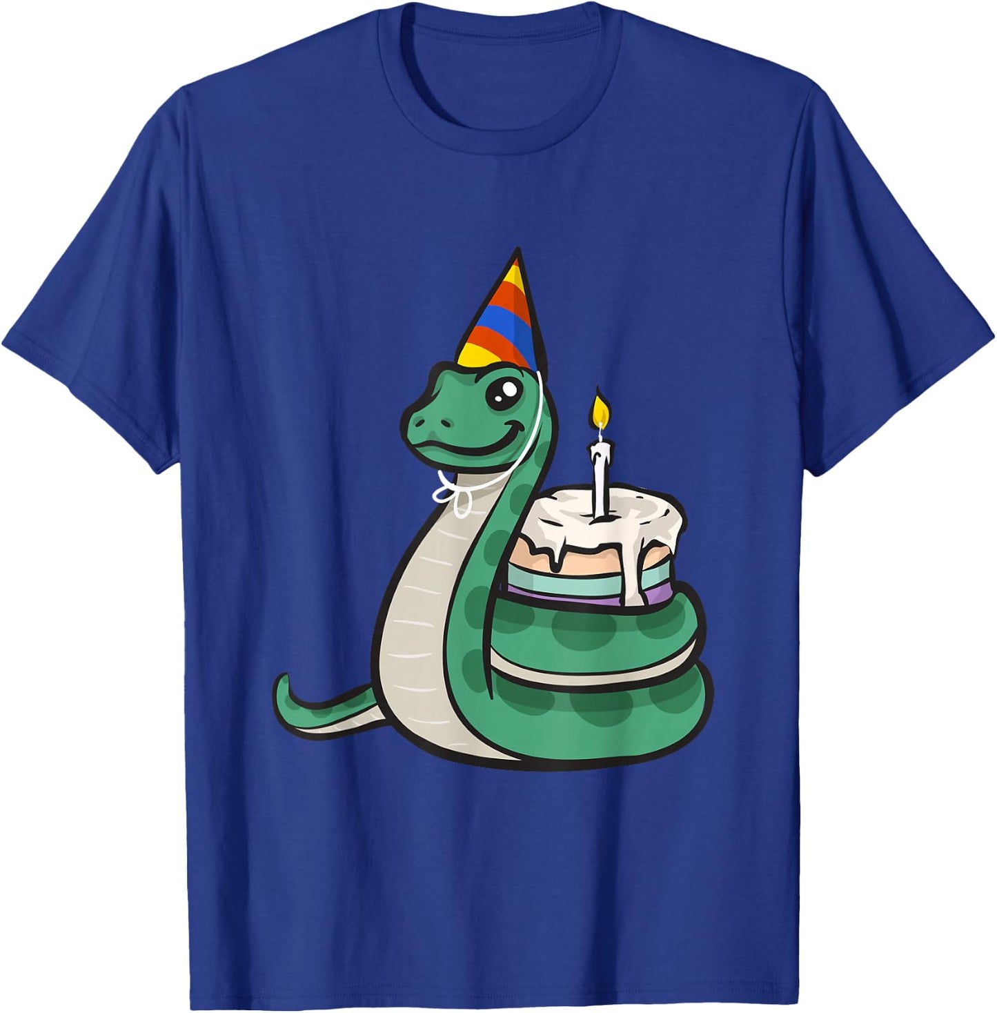 Kids Snake Birthday Snake T-Shirt - T-Shirt | Royal