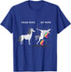Your Wife vs My Wife Unicorn T-Shirt - T-Shirt | Royal