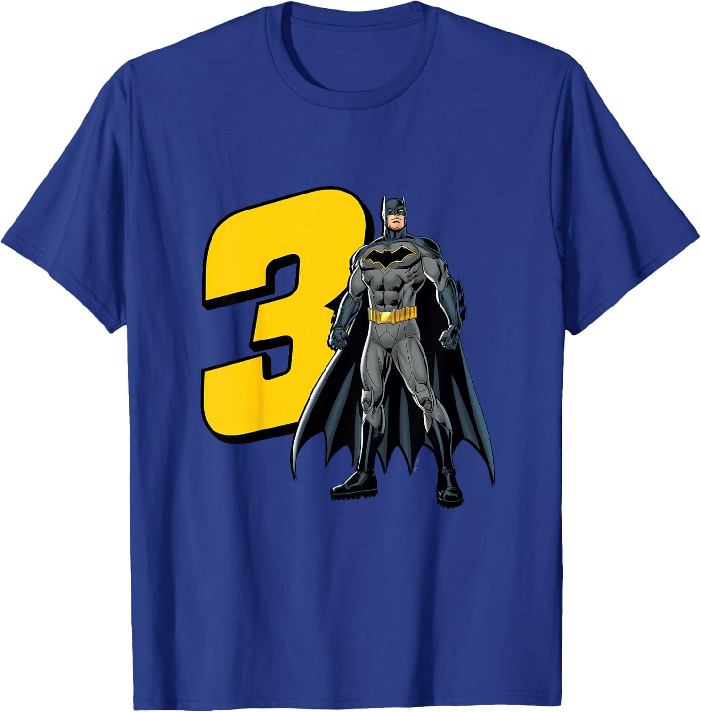 Kids Batman Super Hero 3rd Birthday T-Shirt - T-Shirt | Royal