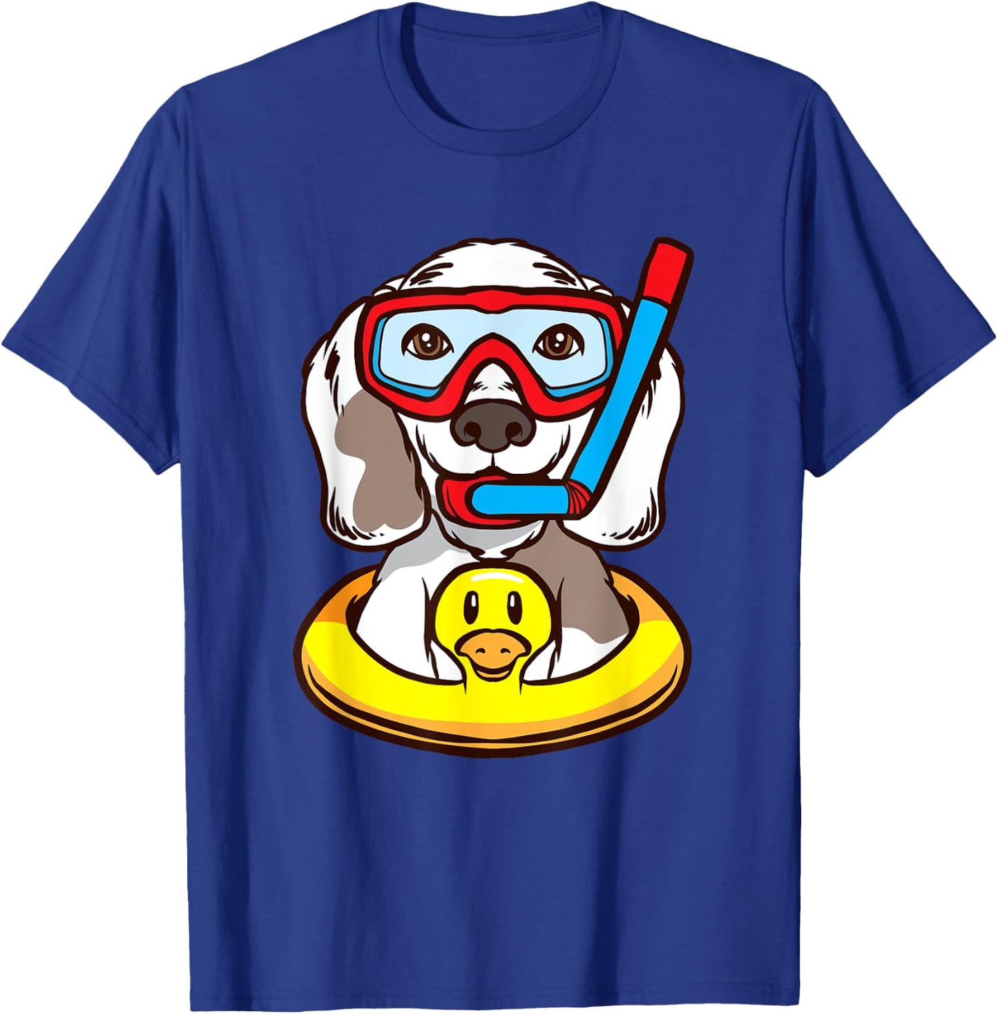 Dog Diver Dog Diving Snorkeling T-Shirt - T-Shirt | Royal