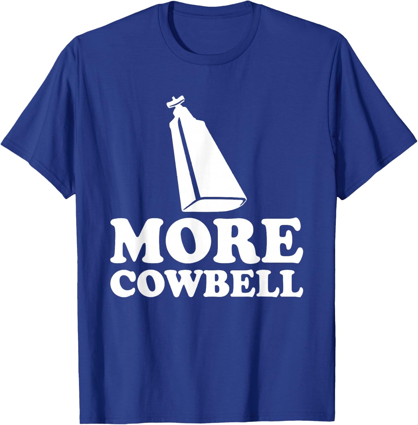 More Cowbell Vintage Sketch Comedy Funny Drummer T-Shirt - T-Shirt | Royal