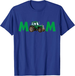 Mama Mom Of The Birthday Boy Farm Tractor Family Matching T-Shirt - T-Shirt | Royal