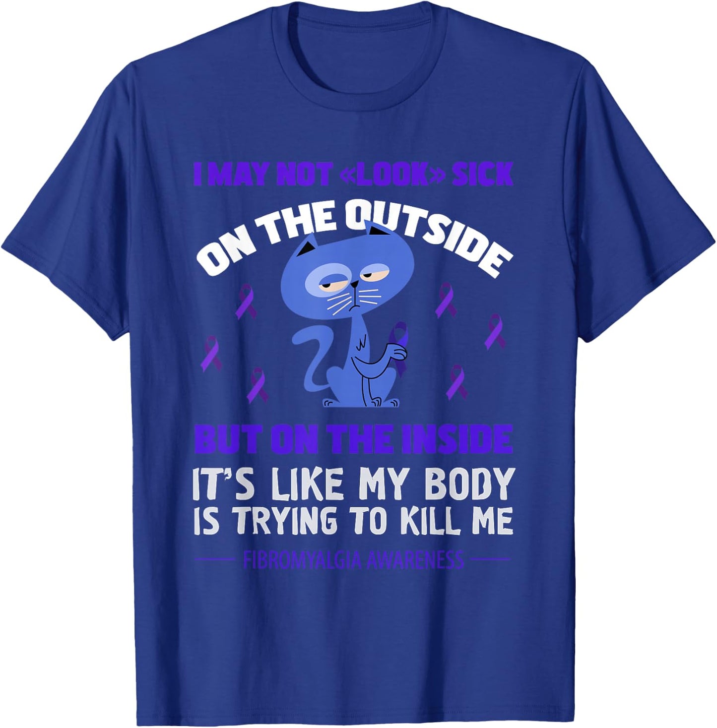 Fibromyalgia Awareness T-Shirt - T-Shirt | Royal