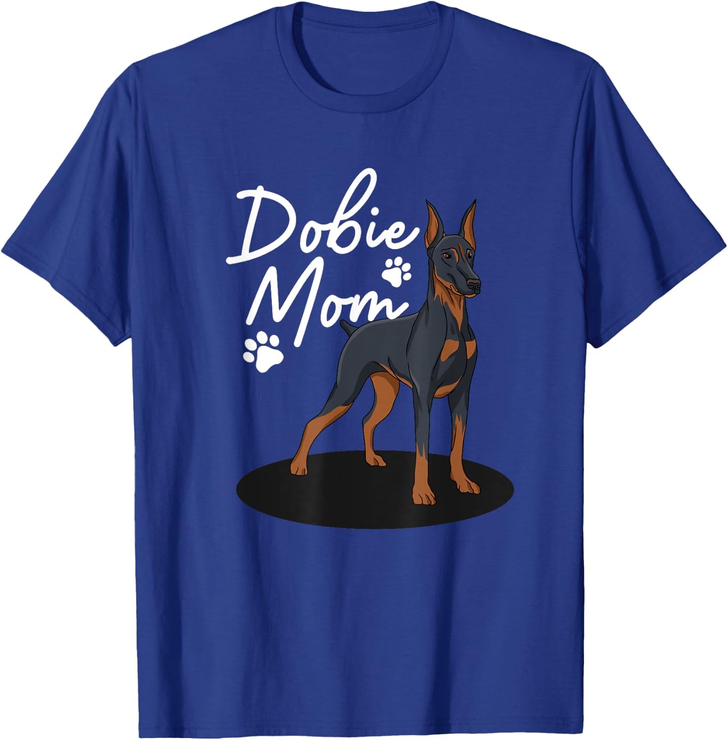 Cool Doberman Mom Girls Mother Doberman Pinscher T-Shirt - T-Shirt | Royal