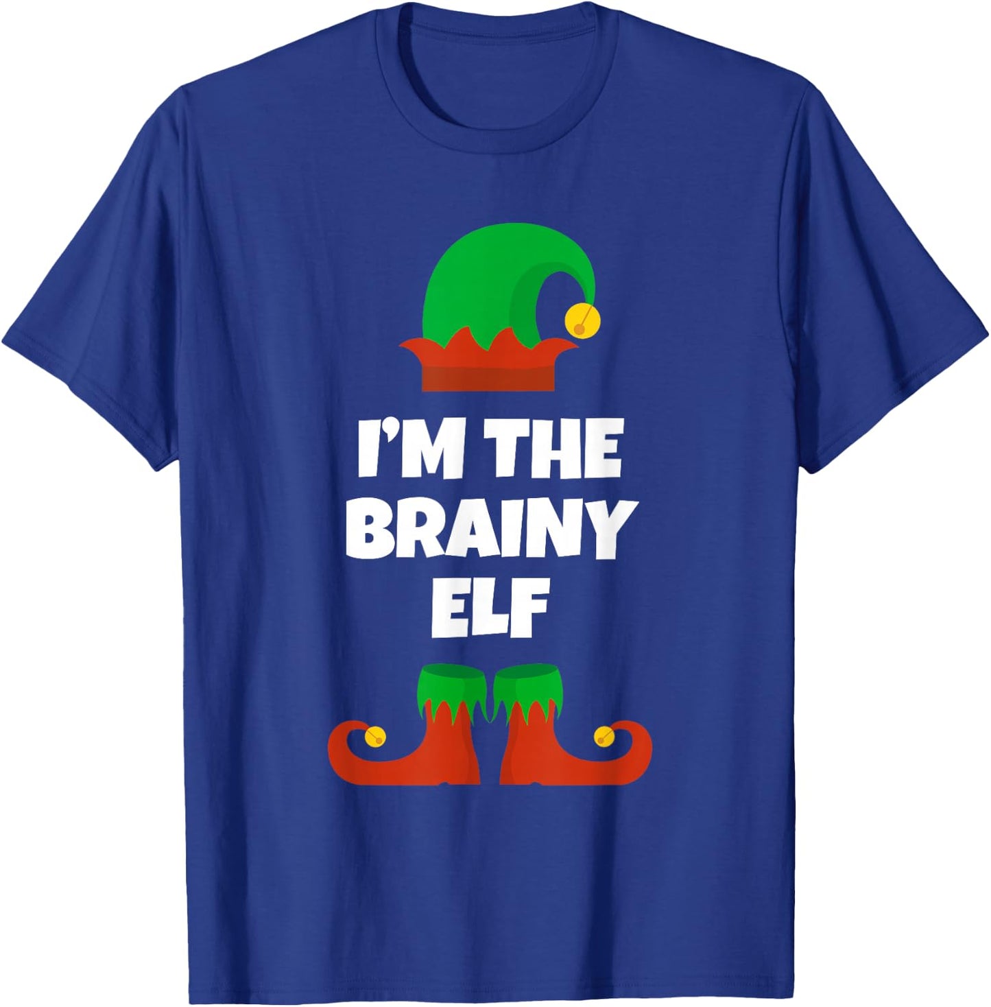I'm The Brainy Elf Family Pajama Christmas Funny Brain T-Shirt - T-Shirt | Royal