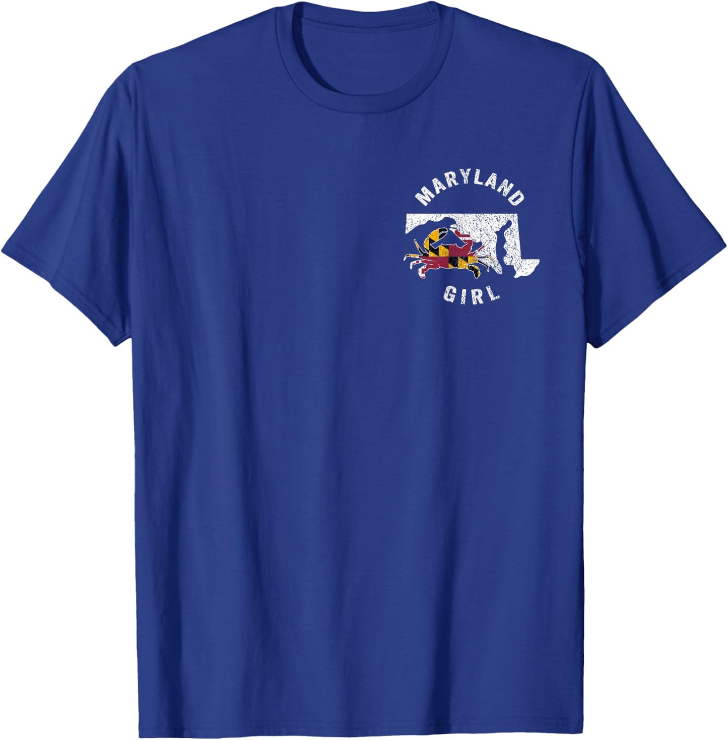 Maryland Girl Maryland Crab Maryland Blue Crab Crabbing T-Shirt - T-Shirt | Royal