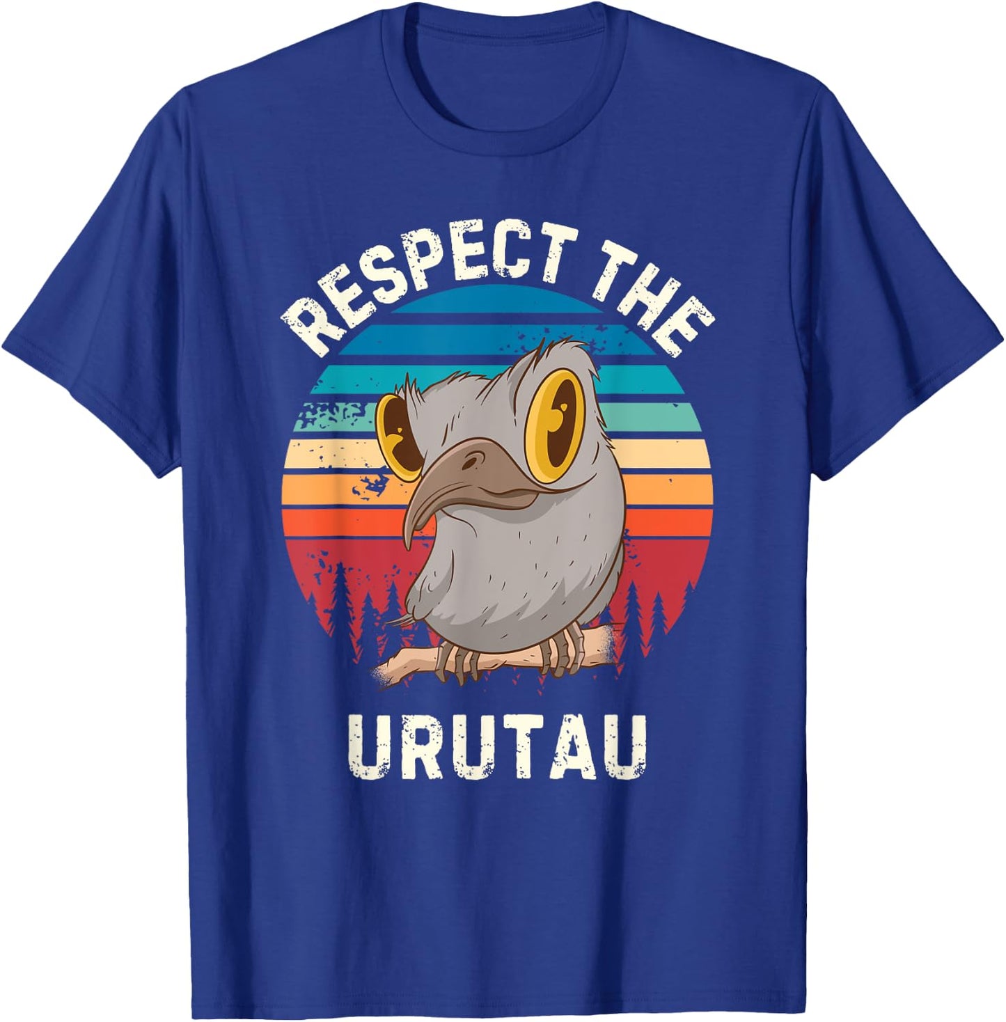 Retro Respect The Urutau Bird Vintage Urutau Bird Lover T-Shirt - T-Shirt | Royal