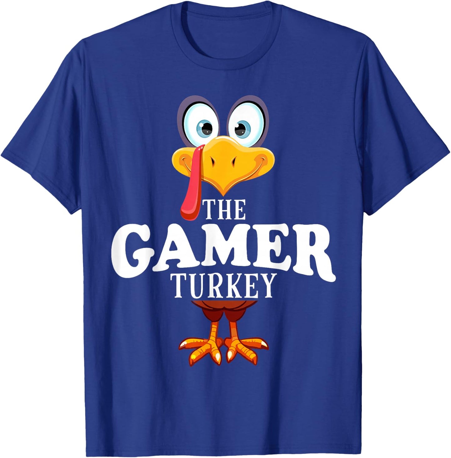 Thanksgiving The Gamer Turkey Pajama T-Shirt - T-Shirt | Royal