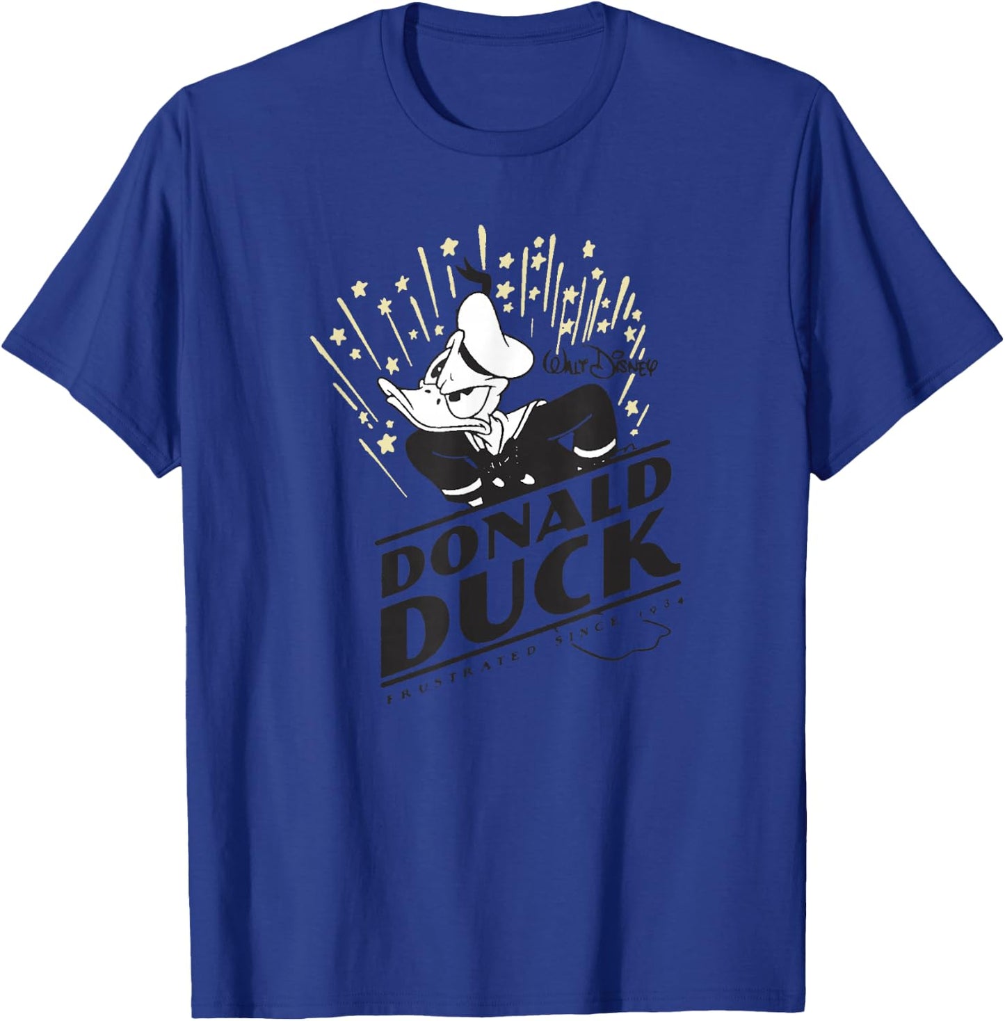 Disney Mickey And Friends Donald Duck Frustrated 1934 Logo T-Shirt - T-Shirt | Royal