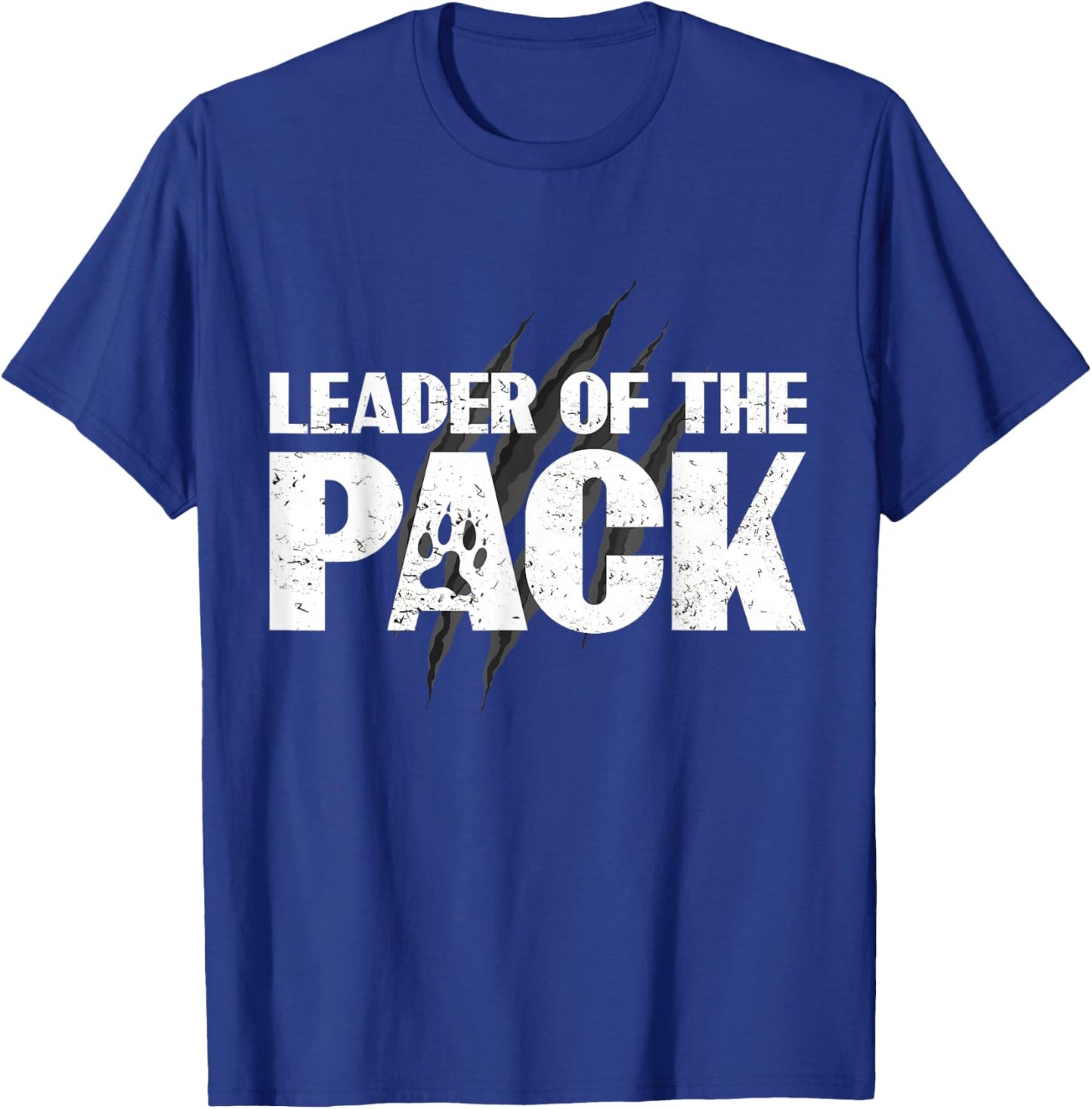 Wolf Pack Gift design | Leader of The Pack Paw Print design T-Shirt - T-Shirt | Royal