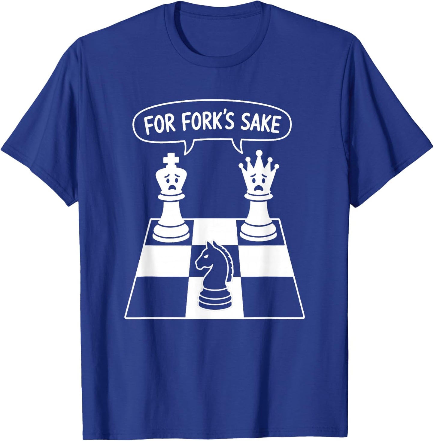 Chess Player Shirt Women Funny Chess Fork T-Shirt - T-Shirt | Royal