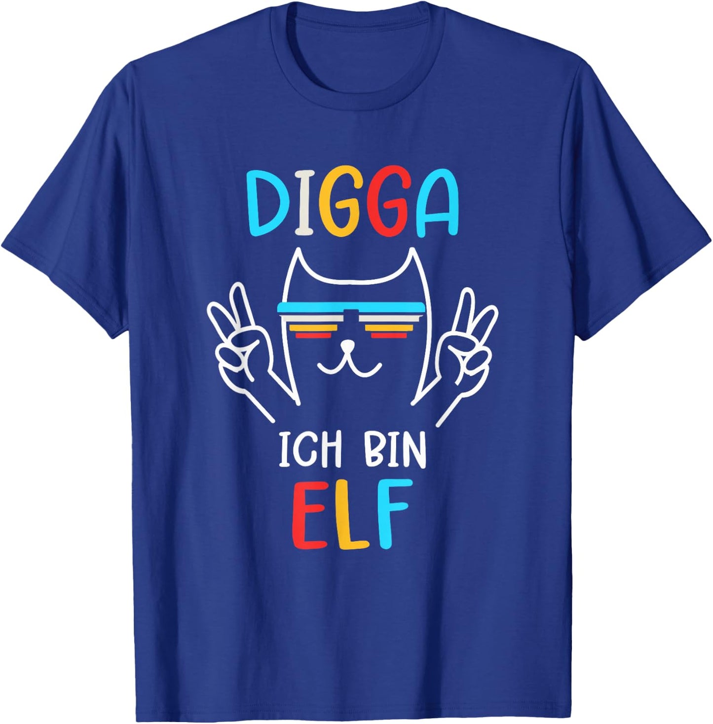 11 Jahre Geburtstag Junge Digga Ich Bin Elf T-Shirt - T-Shirt | Royal