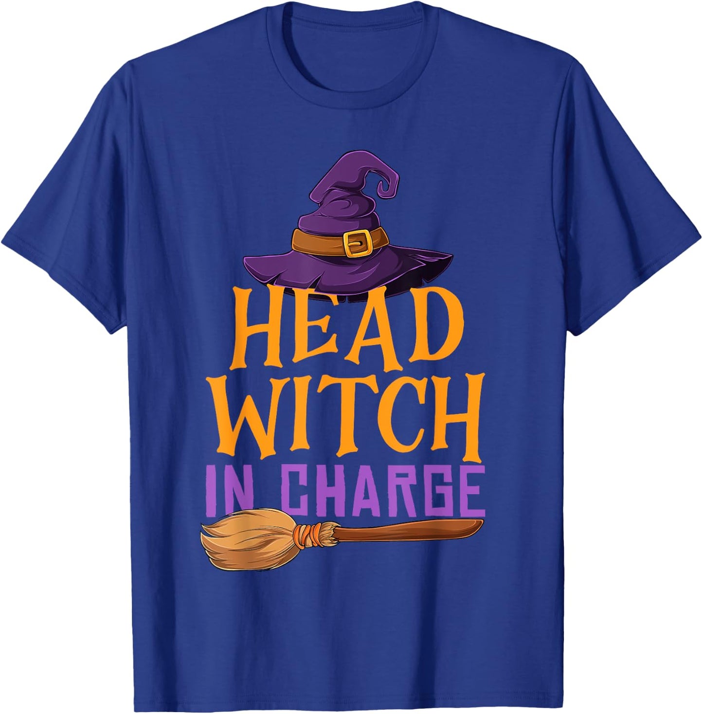Head Witch In Charge Funny Halloween Costume for Witches T-Shirt - T-Shirt | Royal