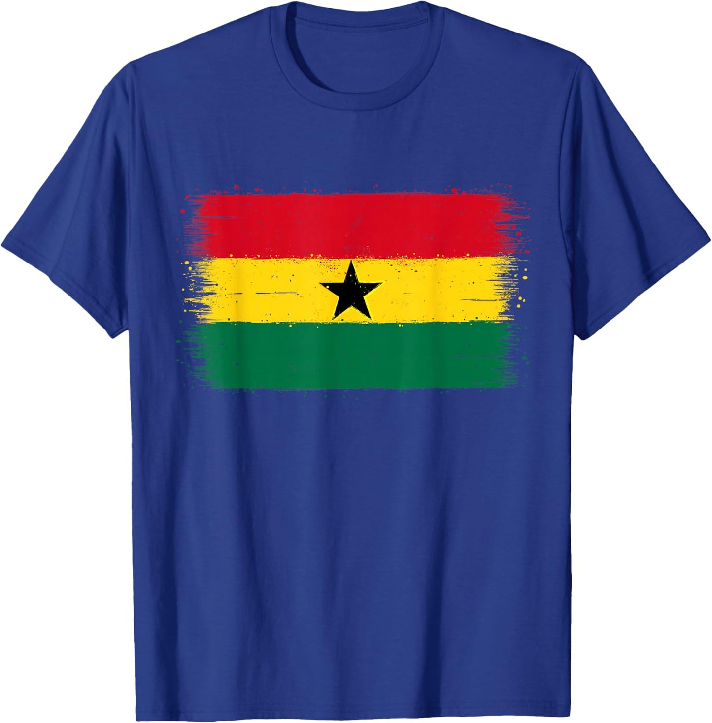 Proud Ghanaians or Half Ghanaian? A Cool Vintage Ghana Flag T-Shirt - T-Shirt | Royal