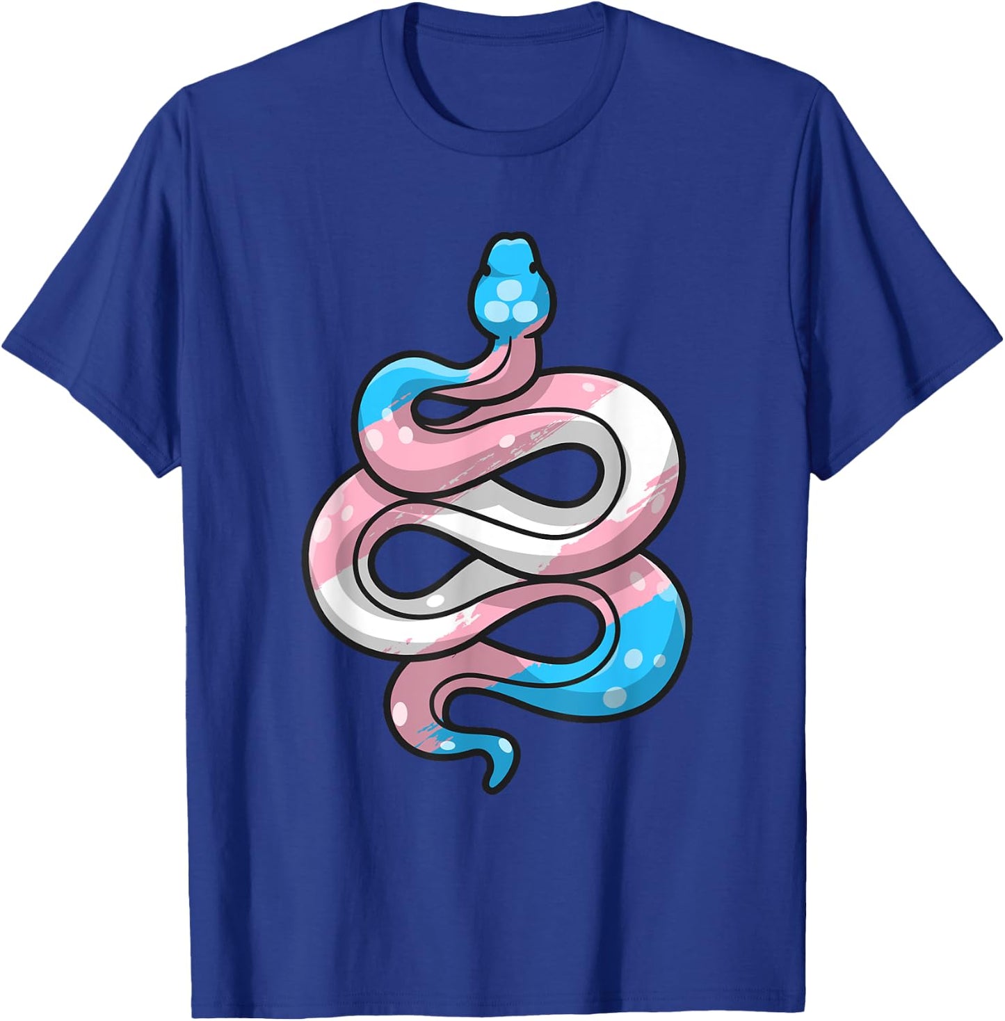 Transgender Pride Stuff Trans Flag Snake Reptile Lover T-Shirt - T-Shirt | Royal