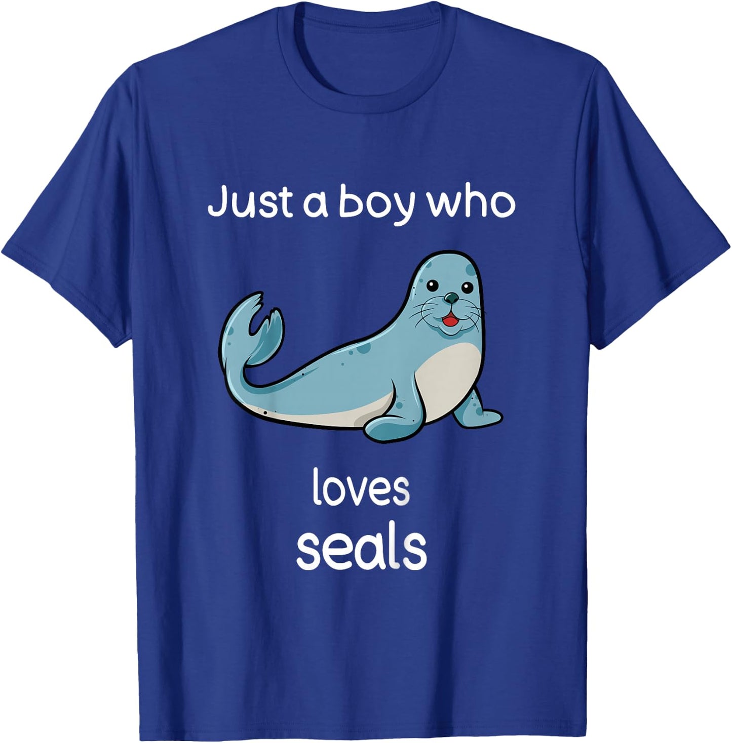 Kids Seal Shirt Boys I Love Seals Kids Seal Lover T-Shirt - T-Shirt | Royal