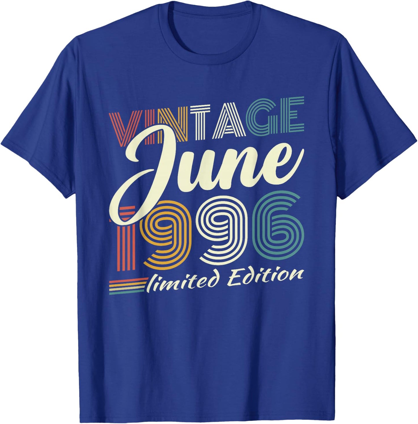 Vintage Juin 1996 Cadeau Anniversaire 30 Ans Hommes Femmes T-Shirt - T-Shirt | Royal