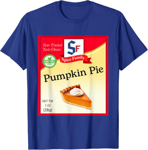 Pumpkin Pie Condiment Costume Holiday Spice Costumes T-Shirt - T-Shirt | Royal