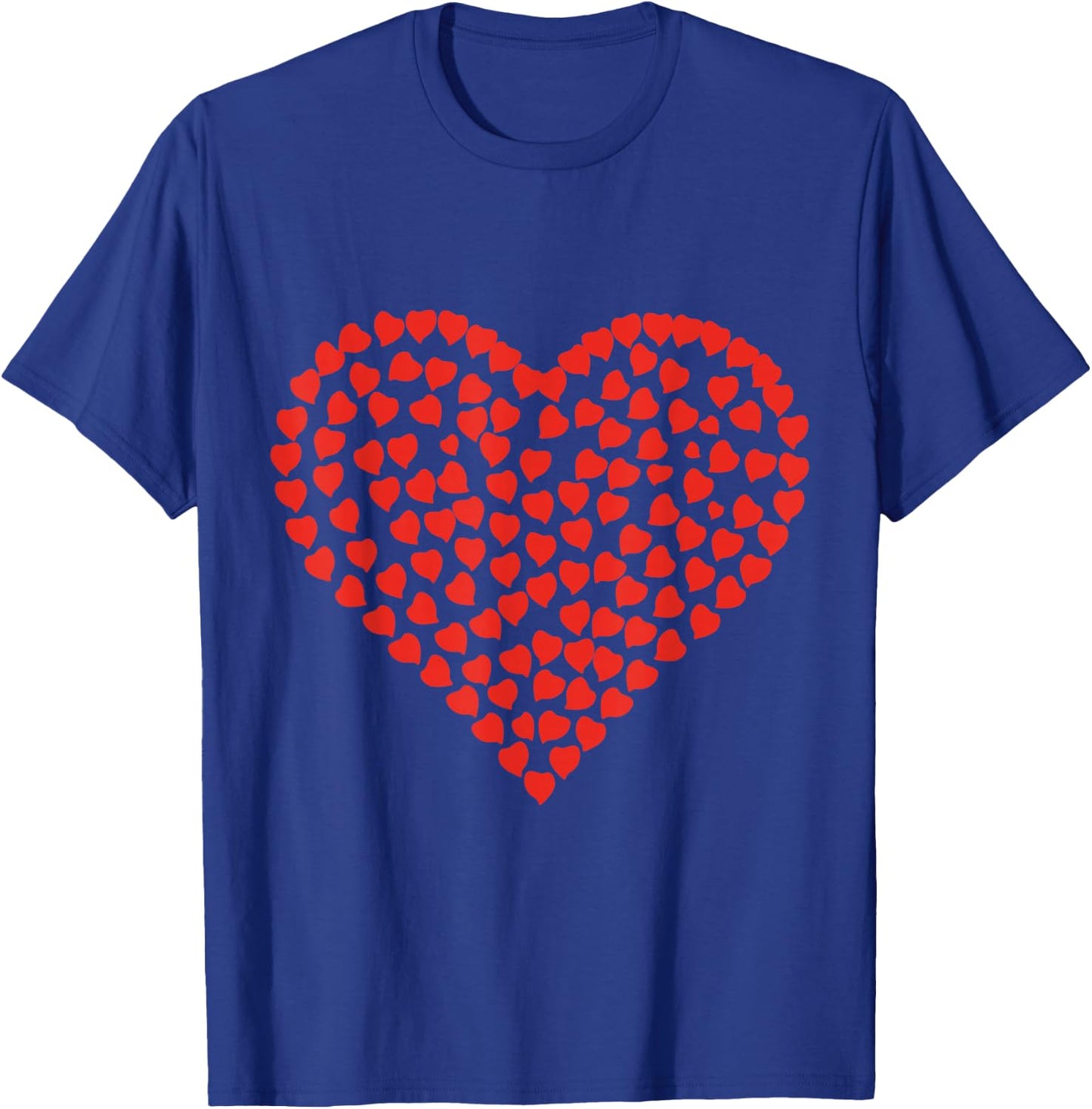 Red Heart Valentine's Day Women Girls T-Shirt - T-Shirt | Royal
