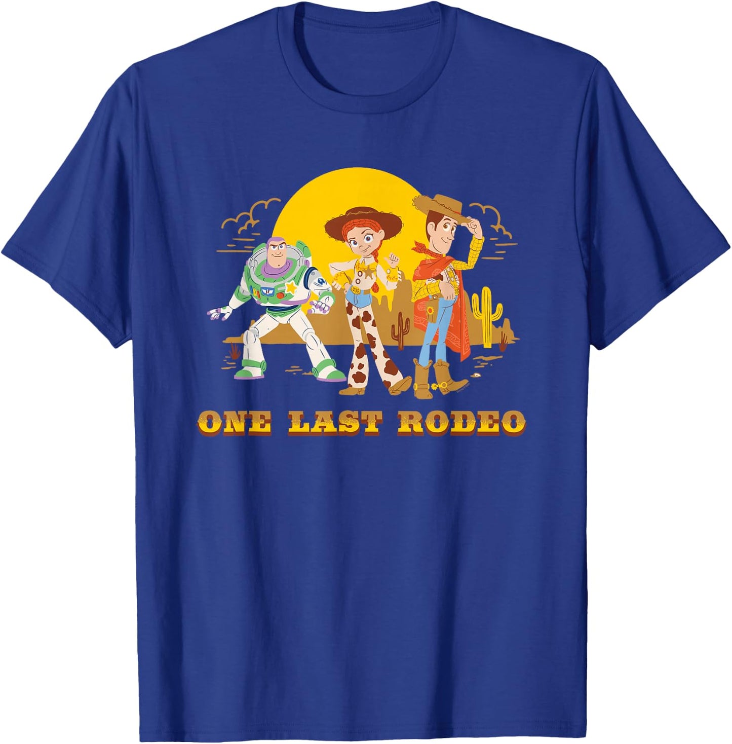 Disney and Pixar's Toy Story 5 Jessie Buzz Woody Last Rodeo T-Shirt - T-Shirt | Royal