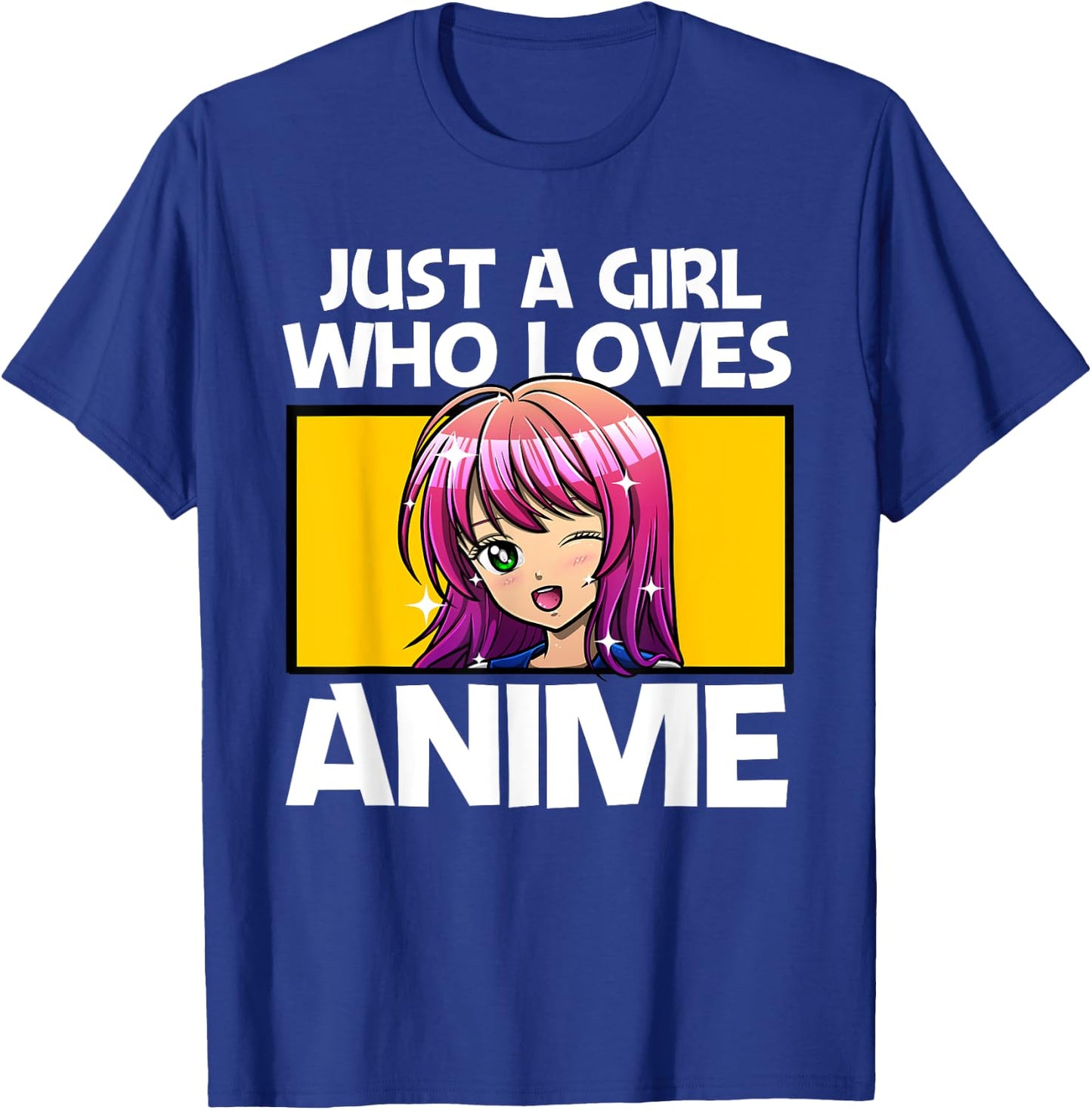Anime Art Teen Girls Anime Merch Girl Anime Lovers T-Shirt - T-Shirt | Royal