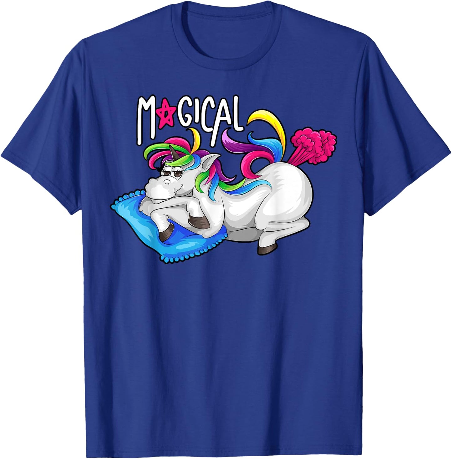 Unicorn Magical Fart | Cool Farting Horses Funny Joke Gift T-Shirt - T-Shirt | Royal