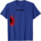 I'm Fine Movie Halloween Zombie Shark Bite Sarcasm Halloween T-Shirt - T-Shirt | Royal